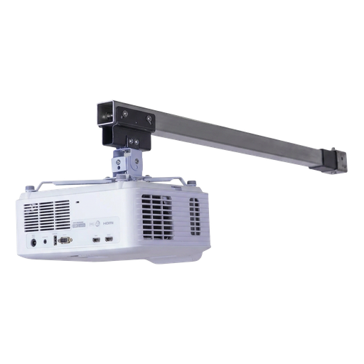 Projector mounted on an overhead extension arm