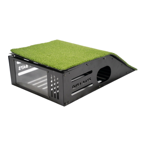 Turf-top protective enclosure for a launch monitor